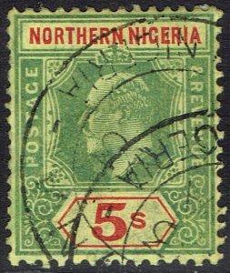 NORTHERN NIGERIA 1910 KEVII 5/- USED