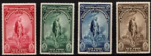 1936 US Poster Stamp National Stamp Exhibition New York Set/4 MNH