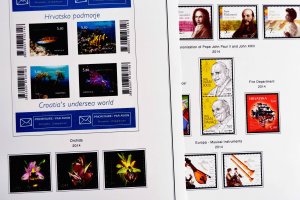 COLOR PRINTED CROATIA 2011-2018 STAMP ALBUM PAGES (53 illustrated pages)