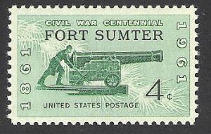US Cat # 1178, Ft. Sumter, MNH*-