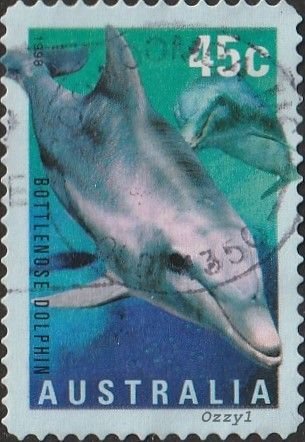 Australia #1708 1998 45c Bottlenose Dolphin USED-Fine-NH.