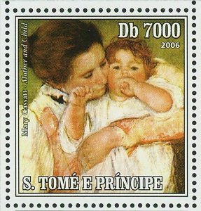 Paintings of American Impressionists Stamp Mary Cassatt S/S MNH #2832-2835