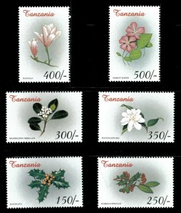 Tanzania 2000 - Flowers of the World - Set of 6v - Scott 2126-31 - MNH