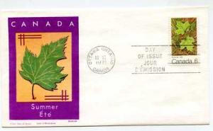 Canada 536 Maple Leaf Summer, Jackson, FDC