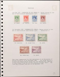 PAPUA 1937-41 KGVI Used Collection. SG cat £134.