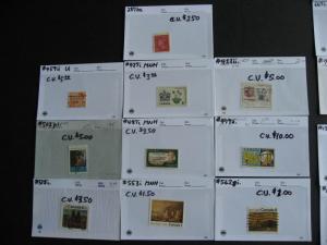 CANADA all different varieties group, 28 sales cards, unverified,mixed condition