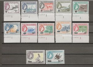 BRITISH VIRGIN ISLANDS 1962 SG 162/73 MNH CAT £29