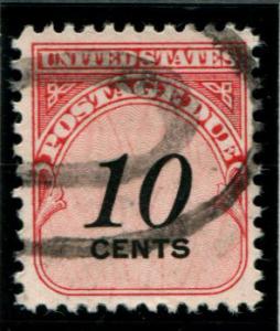 J97 US 10c Postage Due, used