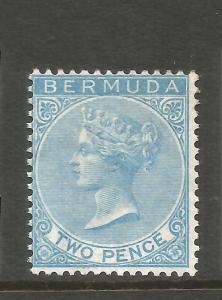 BERMUDA  1865-03  2d DULL BLUE QV MNG  SG 3
