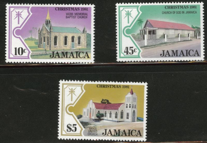 JAMAICA Scott 520-2 Christmas 1981 set MH*
