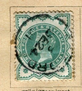 BRITAIN; 1880 early classic QV issue used 1/2d. value