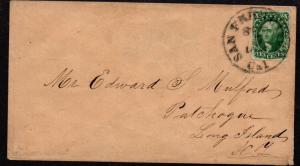 $US Sc#16 cover, San Francisco CA CDS, APS Cert., Cv. $1900