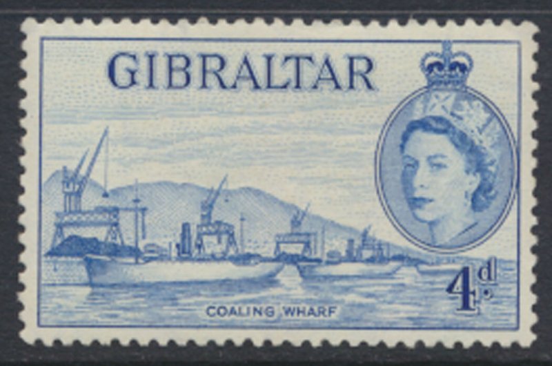 Gibraltar  SG  151a  Blue  SC# 138*  MH  1959  see scans / details