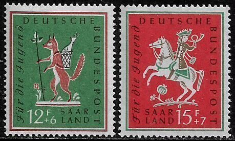 Saar #B121-2 MNH Set - Fairy Tales