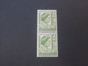 Australia 1951 Sc 237a Coil Pair MNH