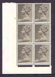 Great Britain 1967-70 Machin 10d cylinder block of 6 (Cyl...