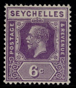 SEYCHELLES GV SG105, 6c deep mauve, M MINT.