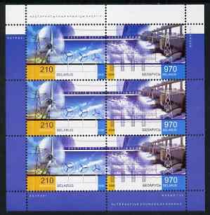 Belarus 2006 Energy from Nature perf m/sheet containing 3...