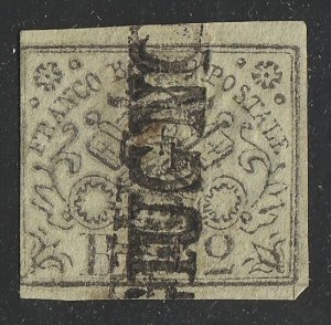 *KAPPYSSTAMPS ITALY ROMAN STATES SCOTT# 3 2b USED F RETAIL $75 KS3900