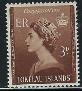 Tokelau Is 4 MNH 1953 QEII Coronation