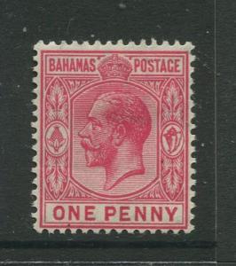 Bahamas - Scott 50 - KGV Definitive - 1912 - MVLH - Single 1p Stamp