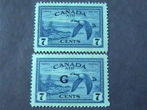 CANADA # C9 & CO2-MINT/HINGED---AIR MAIL & A/M OFFICIAL---1946-49