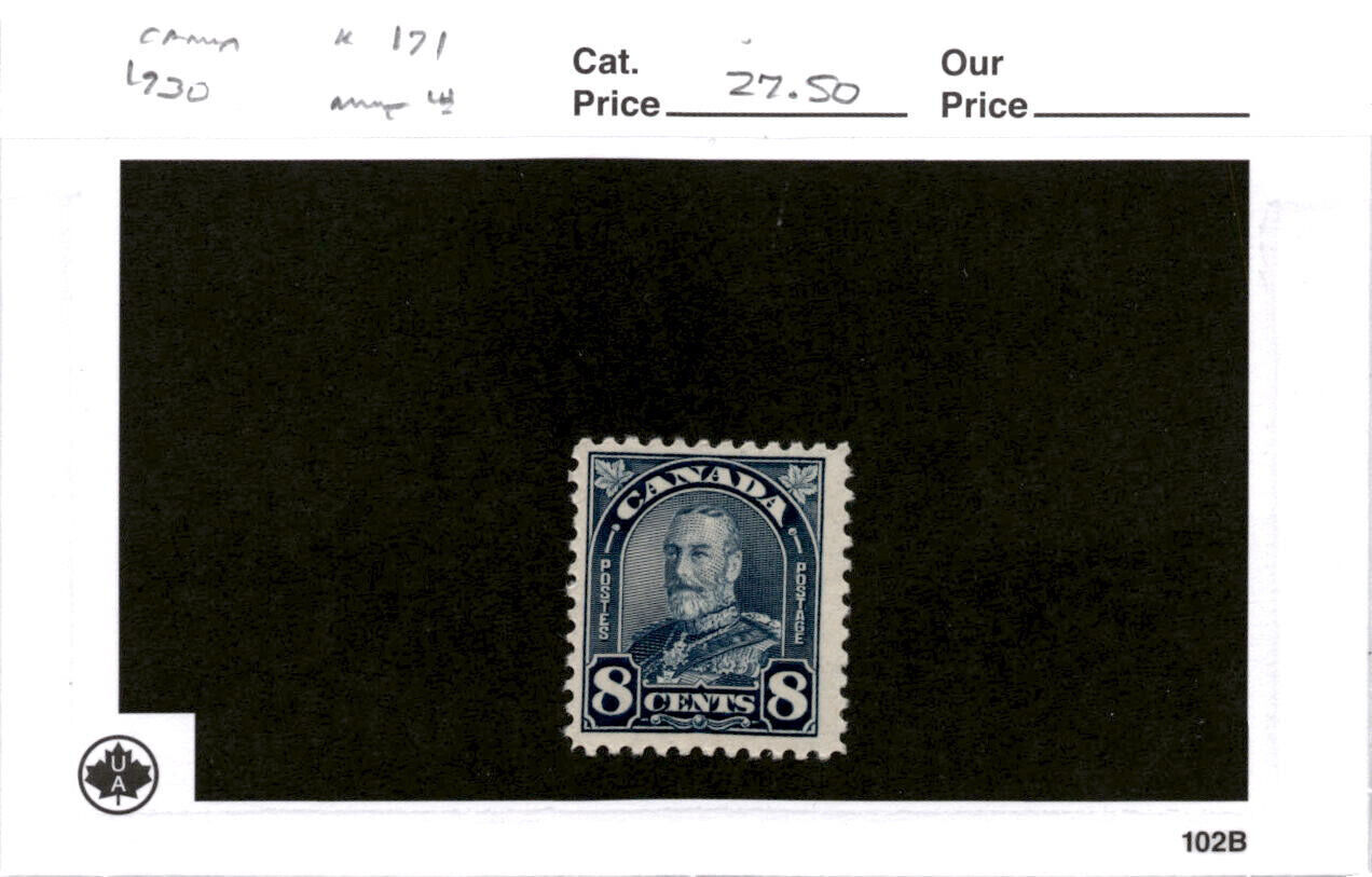 Canada, Postage Stamp, 171 Mint LH, 1930 King (AC) Canada