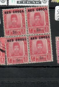 MALAYA TRENGGANU RED CROSS 2C/3C   SG19 BLOCK OF 4, 2  MNH     PPP0626H