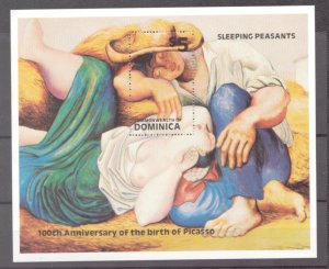 DOMINICA # 743 MNH Sleeping Peasants, Picasso