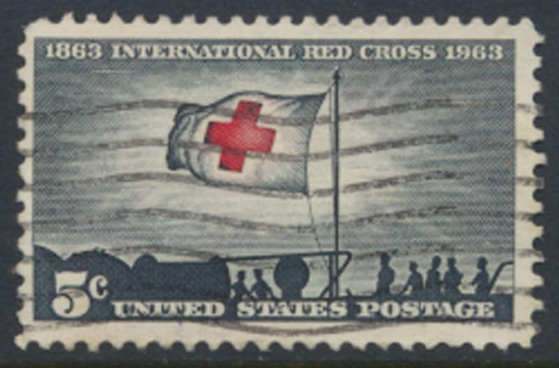 USA  SC# 1239  Used Red Cross  1963  see scan