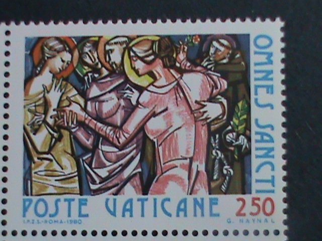 VATICAN 1980 SC#679-80 FEAST OF ALL SAINTS -MNH-BLOCK OF 4 VERY FINE