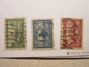 GERMANY Scott 337, 338 & 339 USED LotG Cat $13 