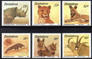 Zimbabwe - 1989 Endangered Species Set MNH** SG 762-767