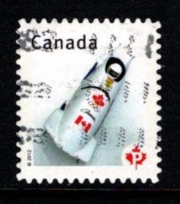 Canada - #2502 Flag on Bobsled - Used