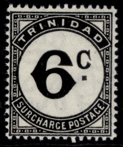 TRINIDAD & TOBAGO GVI SG D28, 6c black, NH MINT. ORDINARY