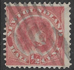 Newfoundland 57  1896   1/2 cent fine used