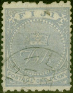 Fiji 1882 1d Ultramarine SG46 Good Used