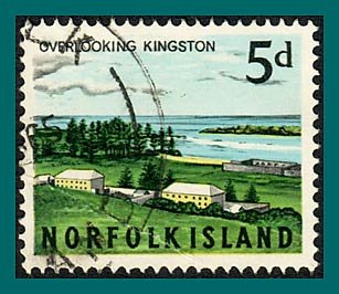 Norfolk Island 1964 Views, 5d used  #49,SG51