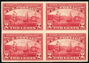 373, Mint (Small Hinge) Superb 2¢ Block of Four SCV $90.00 * Stuart Katz