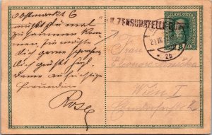 1917 AUSTRIA GOVERNMENT POSTAL CARD + KUK  ( Postal History ), 1917