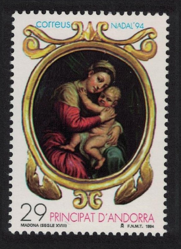 Andorra Sp. 'Madonna and Child' Christmas 1994 MNH SG#241