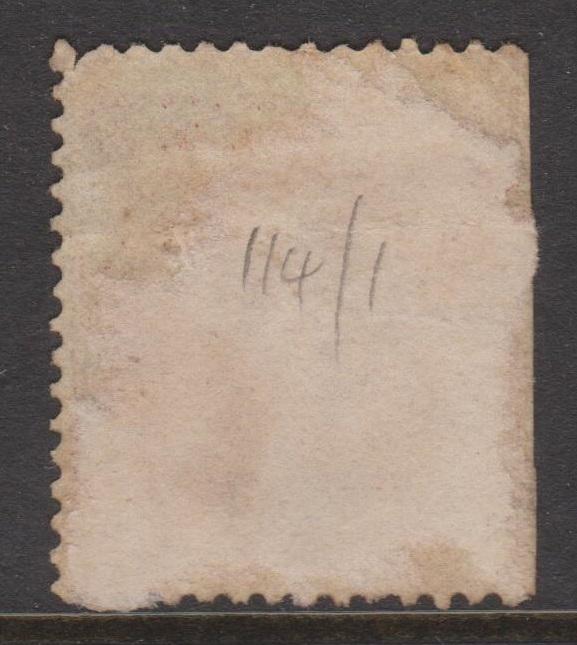 Great Britain 1867 QV 10d Red Brown Sideface Sc#53 Plate #1 Used