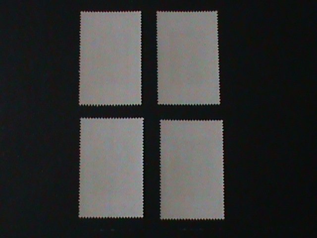 ​MONTSERRAT-1971 SC#264-7, CHRISTMAS PAINTINGS-NATIVITY OF SAINTS BY ROMANIO