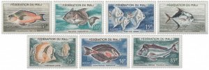 MALI - 1960 - Fishes - Perf 7v Set - Mint Never Hinged