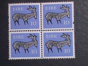 IRELAND1968 SC#260- ANCIENT BROOCH-DEER MNH BLOCK VF WE SHIP TO WORLD WIDE