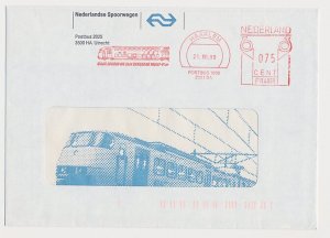 Illustrated meter cover Netherlands 1989 - Postalia 4859 NS - Dutch Railways - W