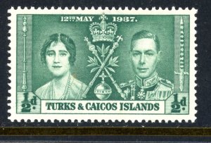 Turks & Caicos Islands 75 MNH 1937