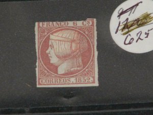 SPAIN, SCOTT# 12a, UNUSED, NO GUM HINGED