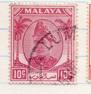 Malaya 1949 Selangor Early Issue Fine Used 10c. 206989