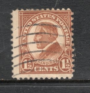 Scott #  553  USED      single